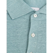 Gran Sasso Blue Linen Polo Shirt