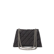 Balenciaga Black Fabric And Leather Shoulder Bag