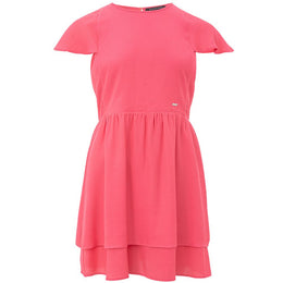 Armani Exchange Fuchsia Viscose Casual Dress