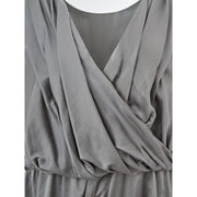 Lardini Gray Silk Casual Dress