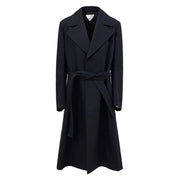 Bottega Veneta Blue Cotton Trench Coat