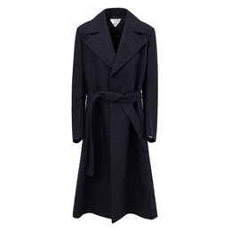 Bottega Veneta Blue Cotton Trench Coat