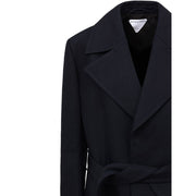 Bottega Veneta Blue Cotton Trench Coat