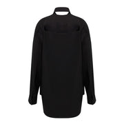 Balenciaga Black Cotton Long Dress