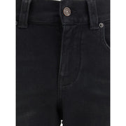 Balenciaga Black Cotton Bootcut Jeans