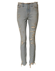 Dolce & Gabbana Light Blue High Waist Skinny Denim Jeans