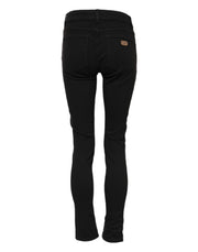 Dolce & Gabbana Black Cotton Skinny Mid Waist Denim Jeans