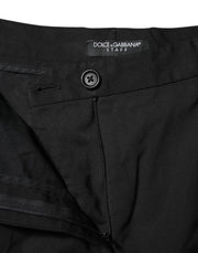 Dolce & Gabbana Black STAFF High Waist Tapered Pants