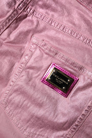 Dolce & Gabbana Pink GRACE High Waisted Skinny Denim Jeans