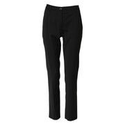 Dolce & Gabbana Black STAFF Mid Waist Tapered Pants
