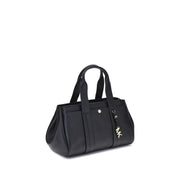 Michael Kors Black Calf Leather Bos Taurus Shoulder Bag