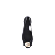 Ferragamo Black Rubber Ballet Flats