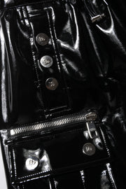 Dolce & Gabbana Black High Waist Cargo Bootcut Pants