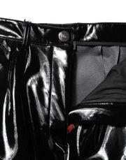 Dolce & Gabbana Black High Waist Cargo Bootcut Pants