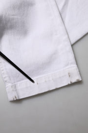 Dolce & Gabbana White Floral Embroidery GIRLY Denim Jeans