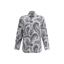 Etro Gray Cotton Pattern Shirt