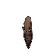 Ganni Brown Polyethylene Mules