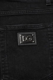 Dolce & Gabbana Black Cotton Skinny Denim Jeans