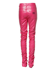 Dolce & Gabbana Pink Cotton High Waisted Skinny Denim Jeans