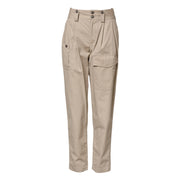 Dolce & Gabbana Beige Cotton High Waisted Pants