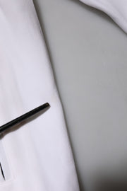 Dolce & Gabbana White Viscose Logo Women Full Zip Jacket