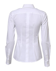 Dolce & Gabbana White Cotton Long Sleeves Collared Shirt Top