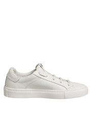 HIDE & JACK White Leather Low Top Lace Up Sneakers Shoes