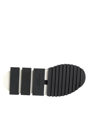 Dolce & Gabbana Black White Logo Sorrento Sneakers Shoes