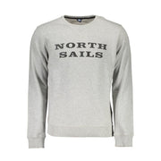 North Sails Gray Organic Cotton Men Sweater