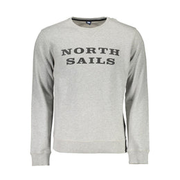 North Sails Gray Organic Cotton Men Sweater