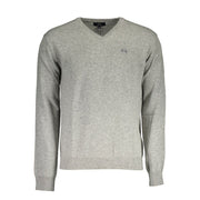 La Martina Gray Wool Sweater