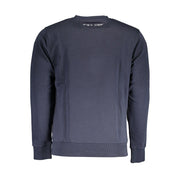 La Martina Blue Cotton Men Sweater