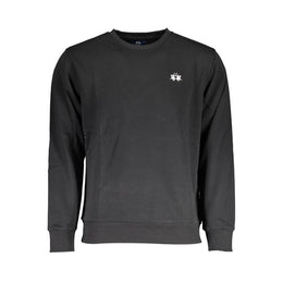 La Martina Black Cotton Sweatshirt