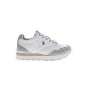 U.S. POLO ASSN. White Polyester Sneaker