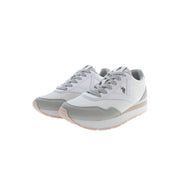 U.S. POLO ASSN. White Polyester Sneaker
