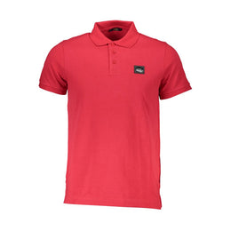 Cavalli Class Red Cotton Polo Shirt