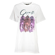Cavalli Class White Cotton Dress