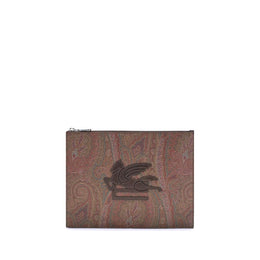 Etro Multicolor Cotton Clutch Bag