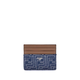 Fendi Blue Fabric Wallet
