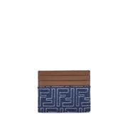 Fendi Blue Fabric Wallet