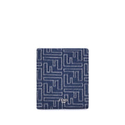 Fendi Blue Fabric Wallet