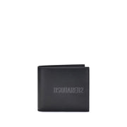 Dsquared² Black Calf Leather Bos Taurus Wallet