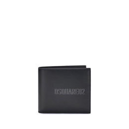 Dsquared² Black Calf Leather Bos Taurus Wallet