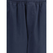 Prada Blue Cotton Casual Pants