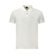 Hugo Boss White Cotton Polo Shirt