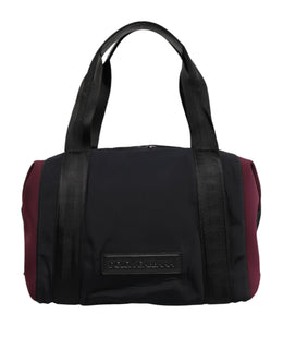 Dolce & Gabbana Black Maroon Hand Shoulder Duffel Travel Bag