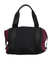 Dolce & Gabbana Black Maroon Hand Shoulder Duffel Travel Bag
