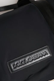 Dolce & Gabbana Black Maroon Hand Shoulder Duffel Travel Bag