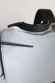 Dolce & Gabbana Gray Palermo Reflector Buckles Drawstring Backpack Bag