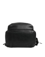 Dolce & Gabbana Black Palermo Backpack Hammered Calfskin Leather Bag